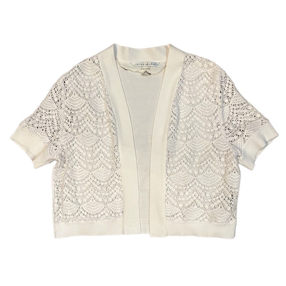 crochet/knit short sleeve cardigan